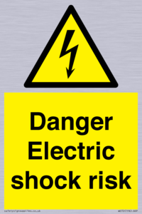 Danger Electric shock risk